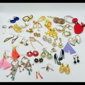 Vintage to Now lot of Earrings 38 pairs